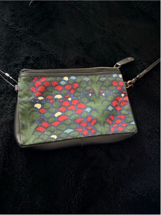 Sanaa Hyder Handbags - Sanaa Hyder Y2K Denim Leather Clutch ZH Collection Wristlet Retired NWOT